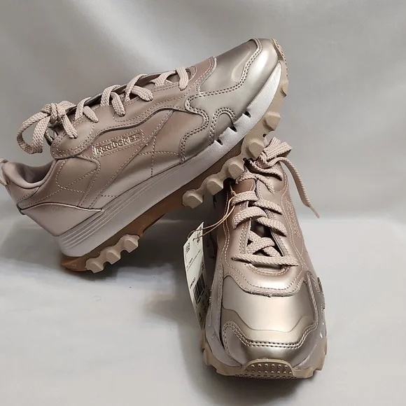 Reebok Classic X Cardi B Leather Rose Gold Sneakers (W Size 8)